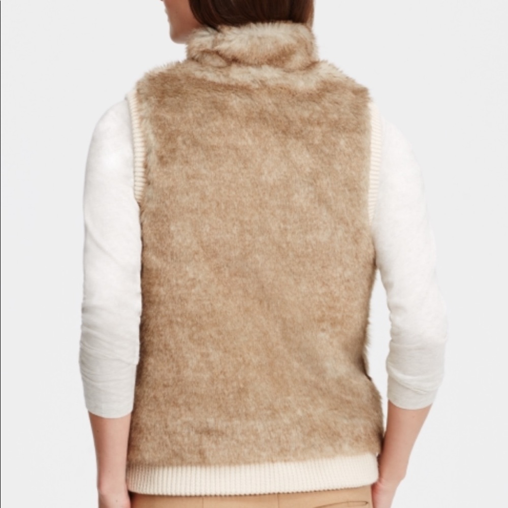 Ann Taylor Faux Fur Reversible Vest - Picture 8 of 8
